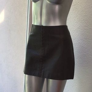 Alexander Wang calf skin mini skirt